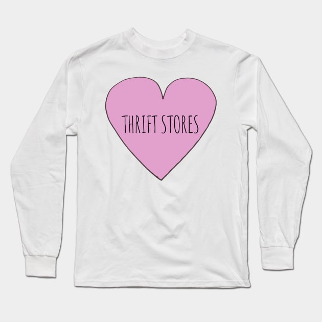 Thrift Store Love Long Sleeve T-Shirt by wanungara